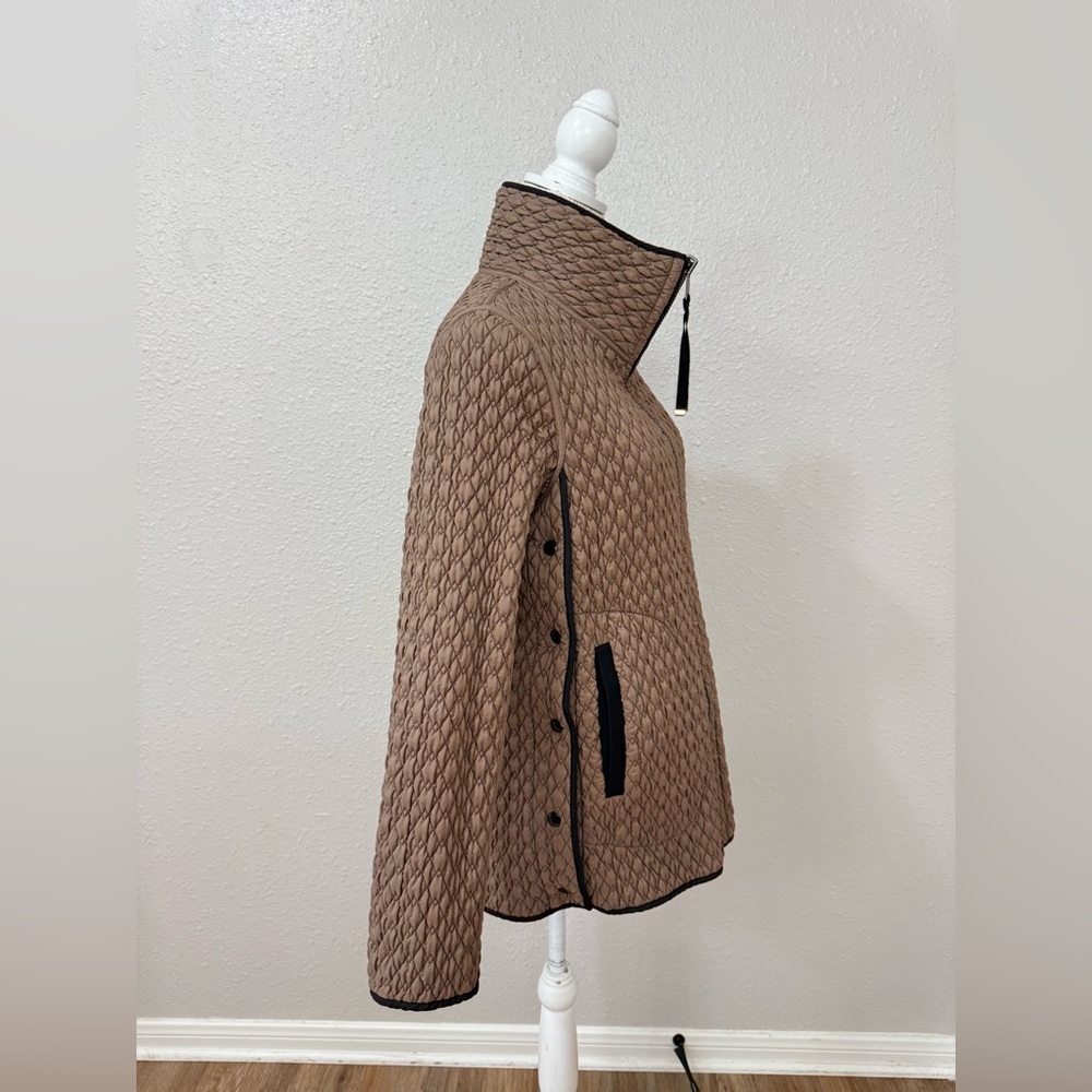LANDI Fancy Reversible Trapuntino Quilted Women's Jacket Made in Italy Size S - Picture 8 of 11